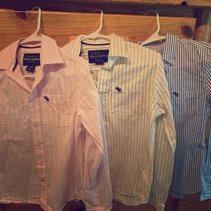 3 Boys Abercrombie button up shirts